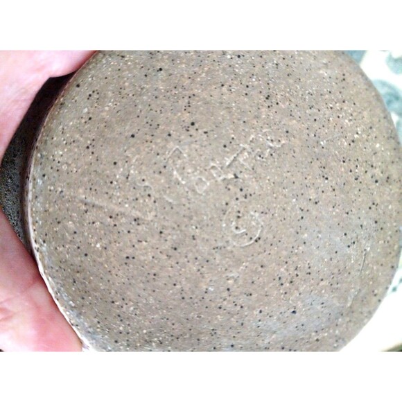 Mid Century Signed Emerging Face Art Pottery Vase by S. Porter Circa early 1970' - Picture 11 of 14